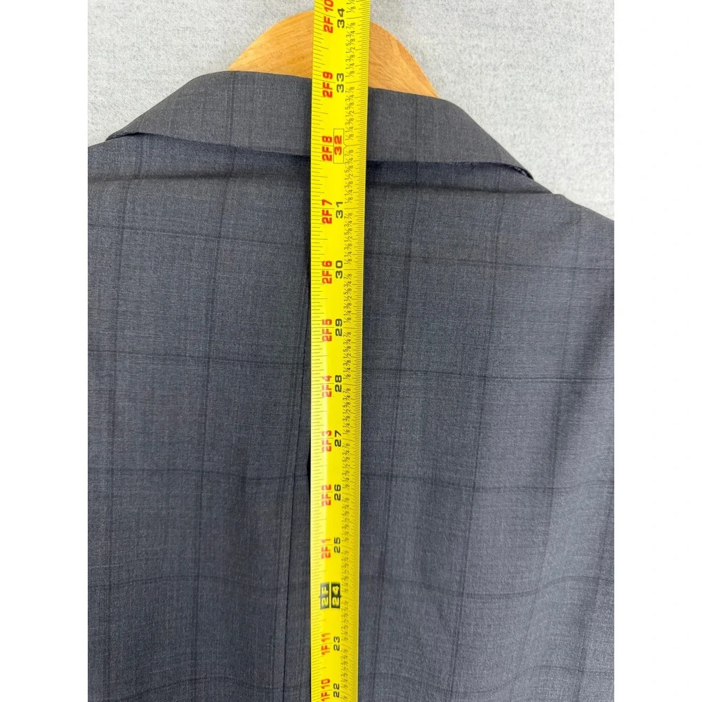 Ralph Lauren Mens Grey Windowpane Two Button Blazer Sport Coat 48R Dillard's